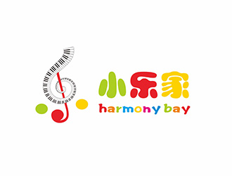 小樂家（中文名），harmony bay （英文名）logo設(shè)計(jì)