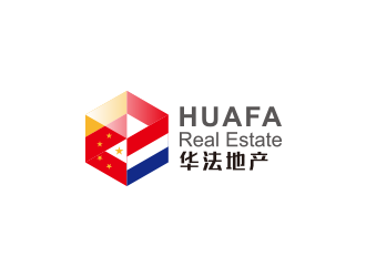 華法地產(chǎn) HUAFA Real Estate   法國(guó)投資，置業(yè)，安家一站式服務(wù)平臺(tái)logo設(shè)計(jì)