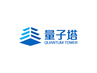 Quantum Tower 量子塔，對稱平衡圖形logo設(shè)計