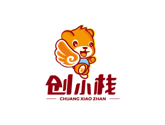 創(chuàng)小棧保健品動(dòng)物卡通熊logo設(shè)計(jì)logo設(shè)計(jì)