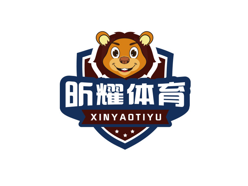 朱紅娟的昕耀體育，副標(biāo)題：SPARKLE SPORTSlogo設(shè)計(jì)